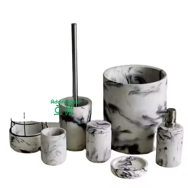 2022 wholesale cement marble bath sets for personalized customized