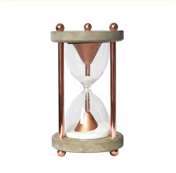 Handmade decoration glass concrete sand clock timer