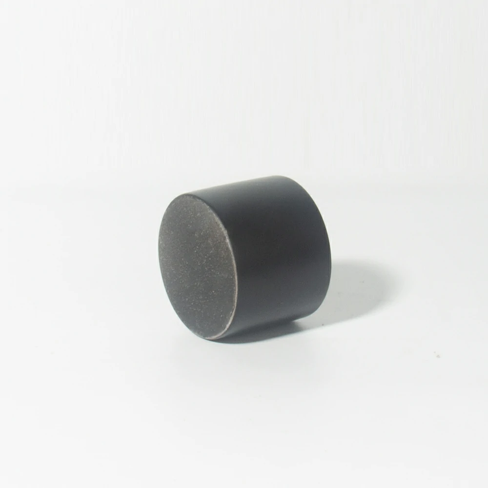 Eco-friendly Round Shape Mini Cement Candle Container Black Concrete Candle Jar