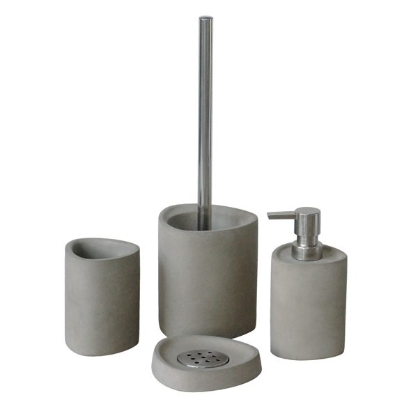 4 Pieces Creative Style High Quality Concrete Bathroom Accessories Set