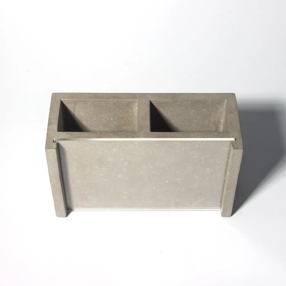 Wholesale Direct Concrete Photo Frame Pen Holder Desktop Multifunctional Storage Box Cement Pen Stand Holder