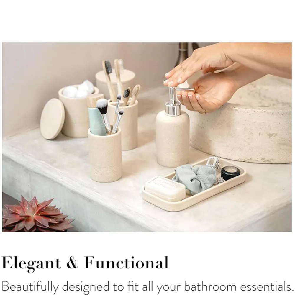 Wholesale Elegant Resin Bathroom Accessories Set Featuring Stylish Designs For Enhancing Your Bathroom Decor And Functionality