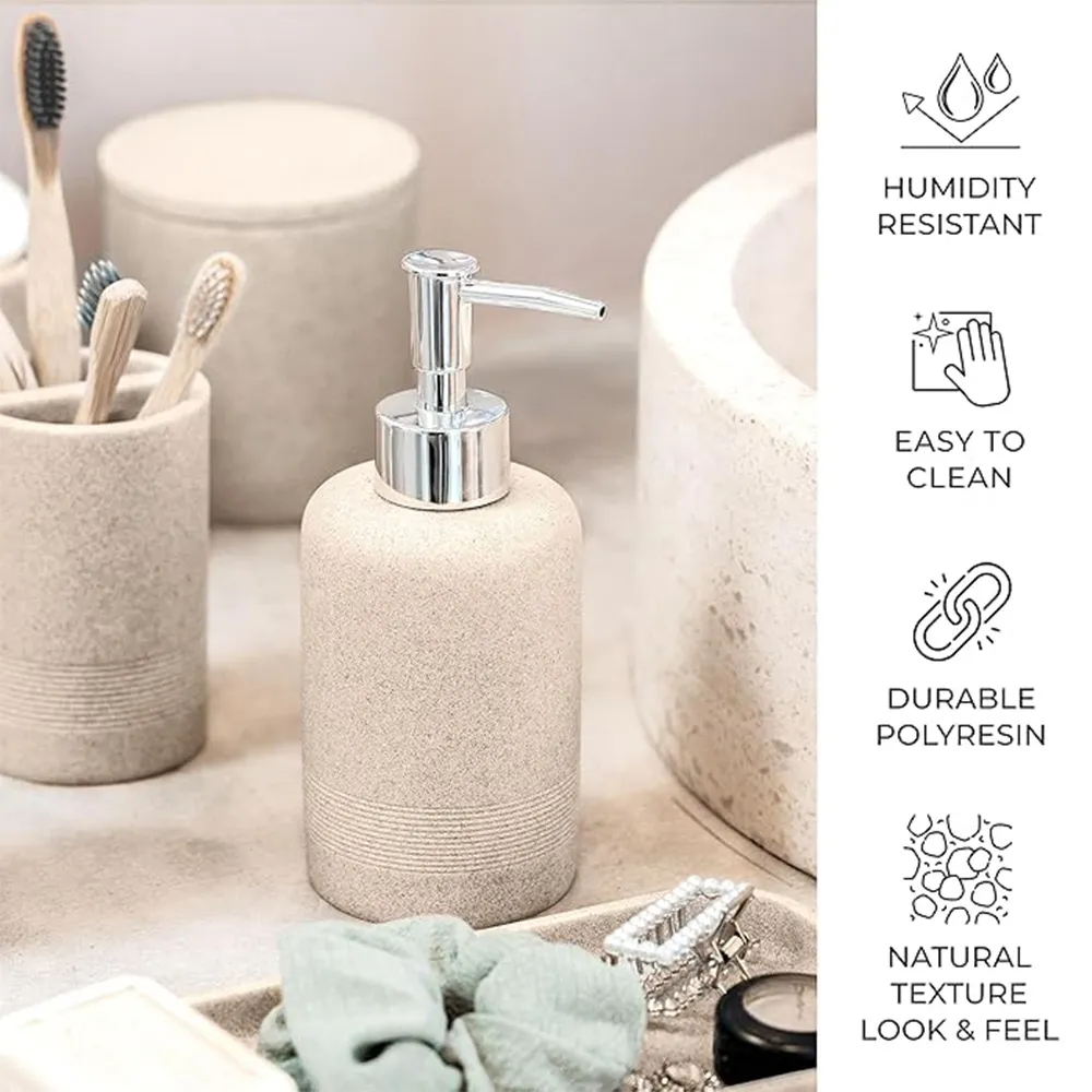 Wholesale Elegant Resin Bathroom Accessories Set Featuring Stylish Designs For Enhancing Your Bathroom Decor And Functionality